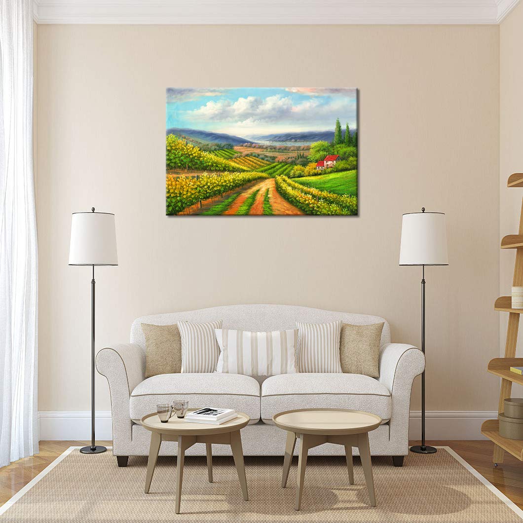 Amazon.co.jp: Arter 壁掛け アート絵画 自然田園風景 パネル