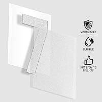 Vista 8 de Números reflectantes para buzones de correo para exteriores, 60 calcomanías impermeables para números de buzón, grandes de 3 pulgadas, 2 pulgadas