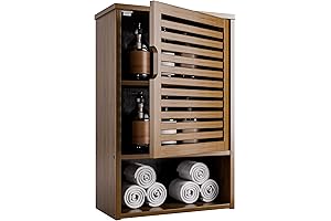 Bathroom Medicine Cabinet with Adjustable Shelf and Single Door