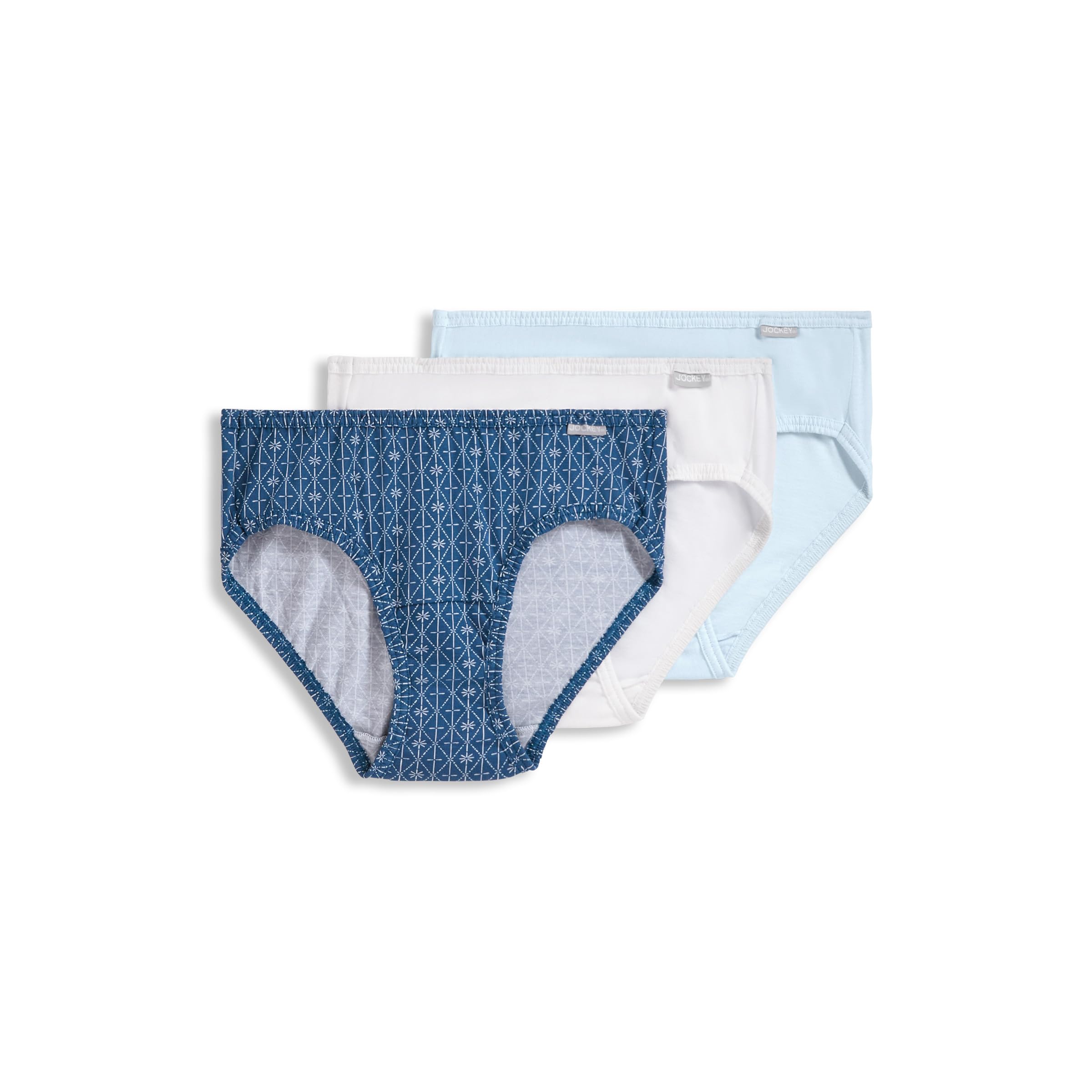 Jockey Women's Underwear 100% Cotton Elance Bikini - 3 Pack