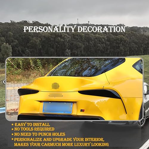 Miniatura 5 de CHEAYAR Cubierta de carcasa de luz trasera ahumada para Toyota Supra GR A90 A91 MK5 2019-2022, cubierta de luz trasera de automóvil, moldura de