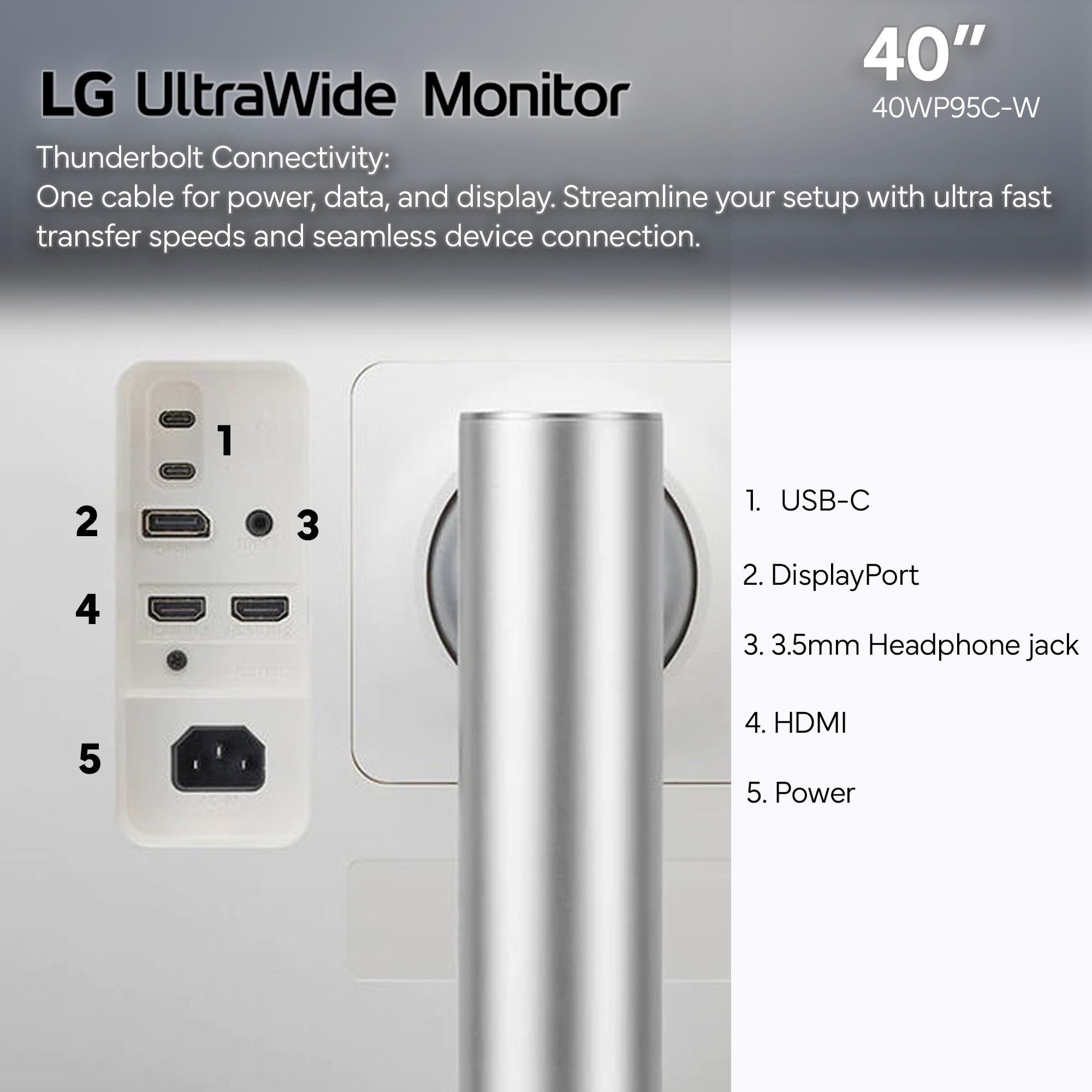 Amazon.com: LG 40WP95C-W 40