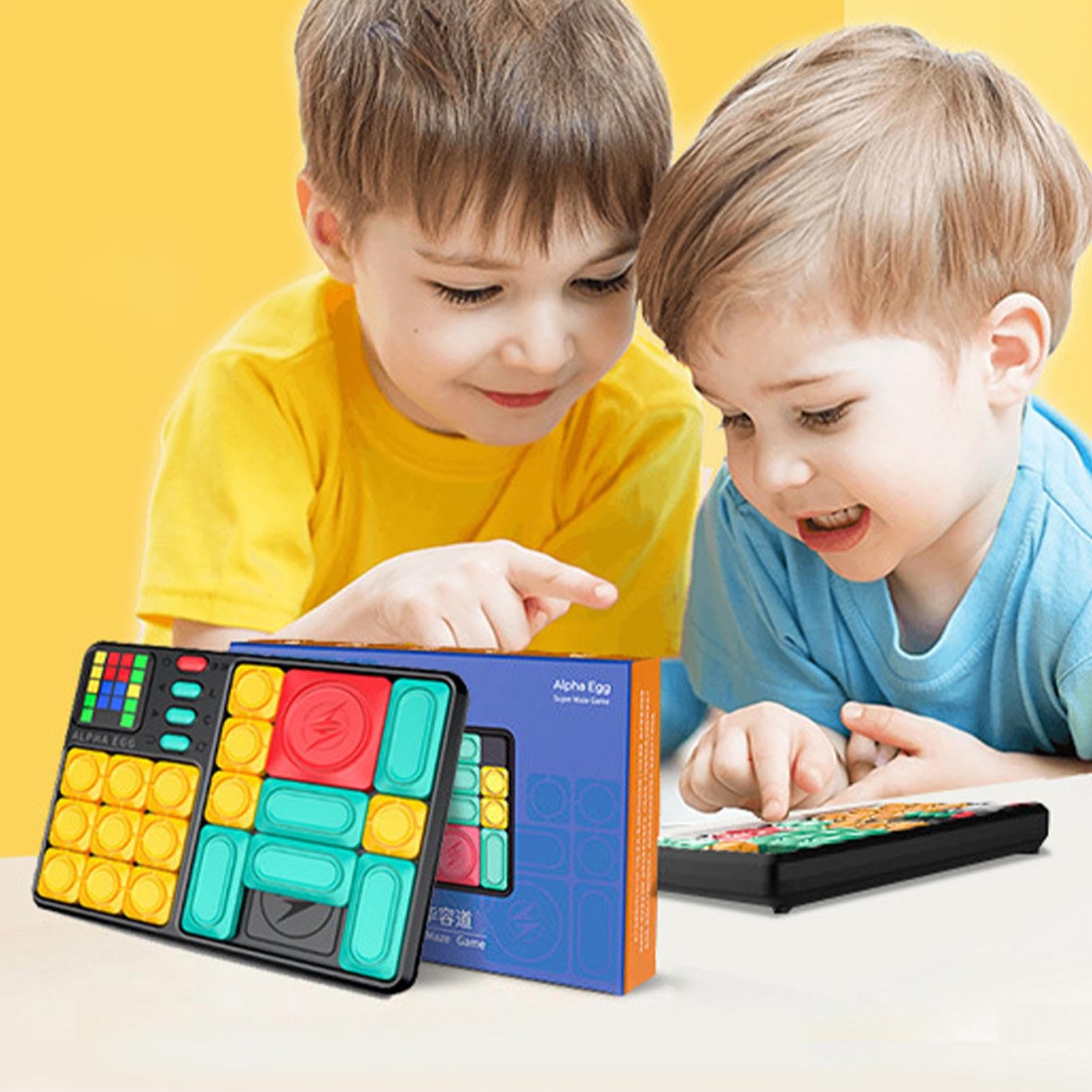 Puzzle Glissant Magnétique Huarong Road - Jeu Casse-tête Super Slide | Jeu Logique Électronique avec 500+ Défis | Jouet Éducatif Développement Compétences Raisonnement Logique pour