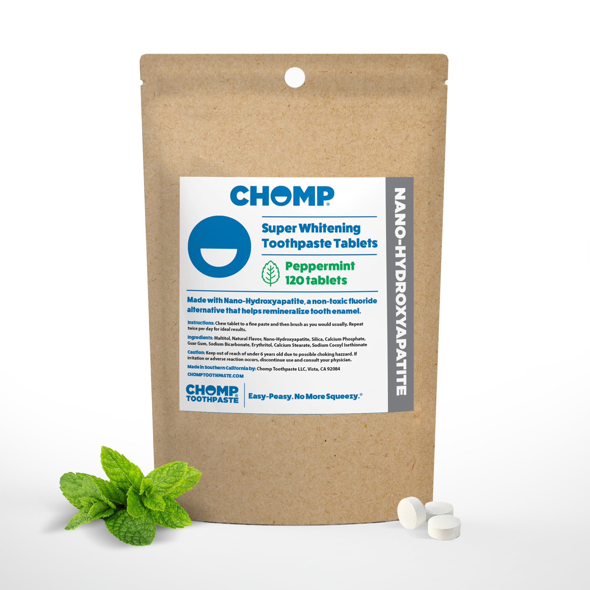 Chomp Toothpaste Chomp Zahnpasta mit Nanohyapa (Ersatz für 120 Tabletten)