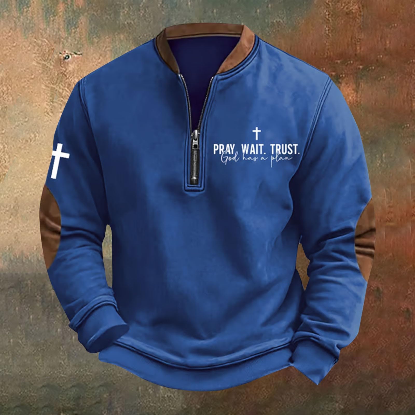 Ropa Protección Solar Sudadera con Capucha Y Cuello Cremallera Estampado Estilo Retro Occidental para Hombre Camiseta Correr Artículos De Pesca Gym Men's Clothing Sudaderas Hombres
