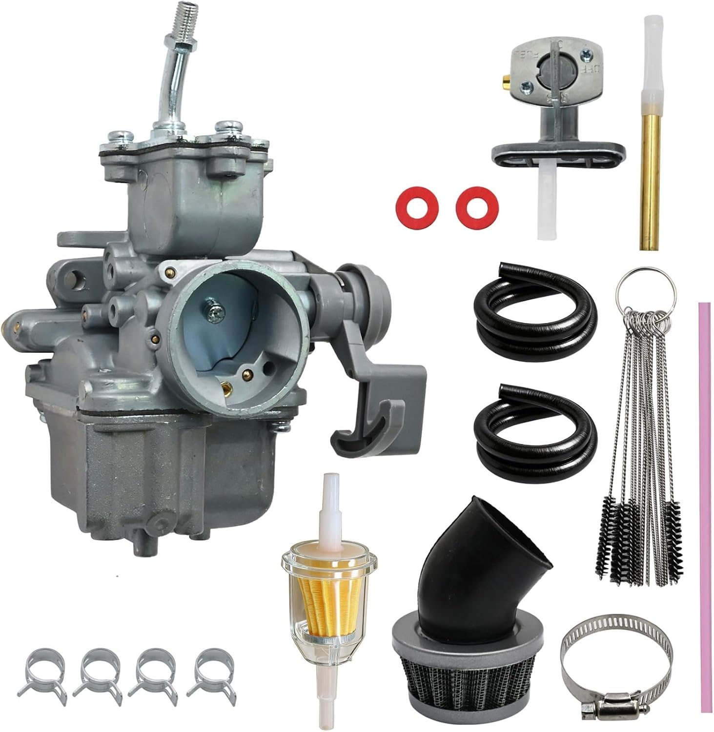 Kit de carburador Priprilod compatible Yamaha Moto 4 YFM80