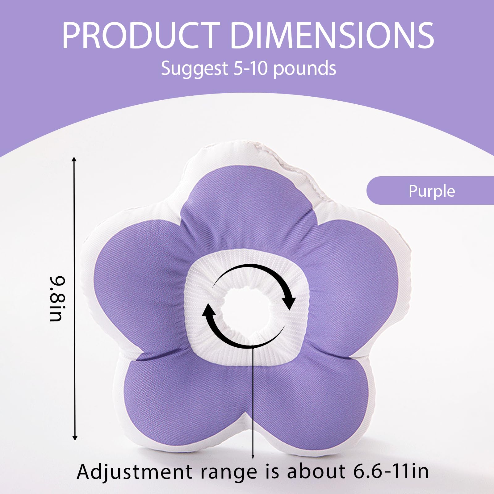 AYNKH Adjustable Cat Cone Collar, Anti-Licking Cat Circle - Image 3