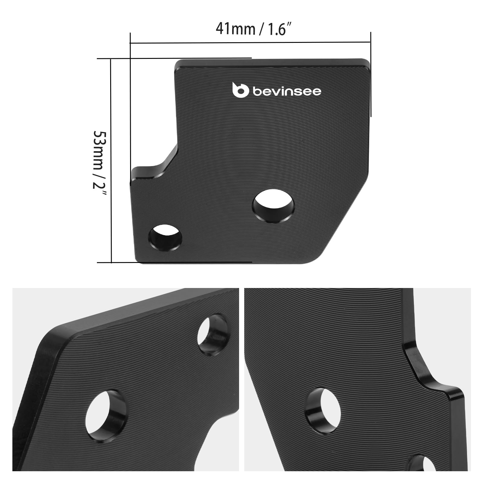 Bevinsee LHD-Distanzstück für Gaspedal Compatible with Golf MK7 Alltrack Sportwagen 1.8T GTI 2.0T