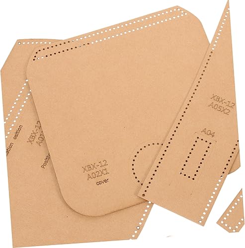 Miniatura 8 de STOBOK 1 juego de monederos de herramientas de cuero billeteras plantillas de fabricación de monederos accesorios de corte de cuero plantillas de