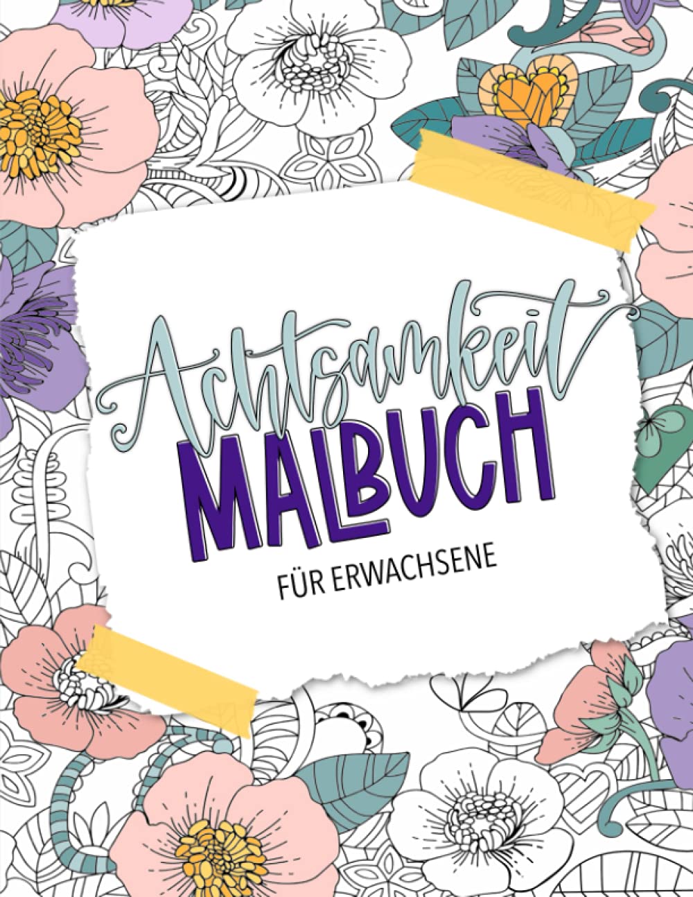 Malbuch Für Frauen – Achtsamkeitsmalbuch Für Erwachsene, Magischer Wunsch, Spiraliert, Einseitig Bedruckt
