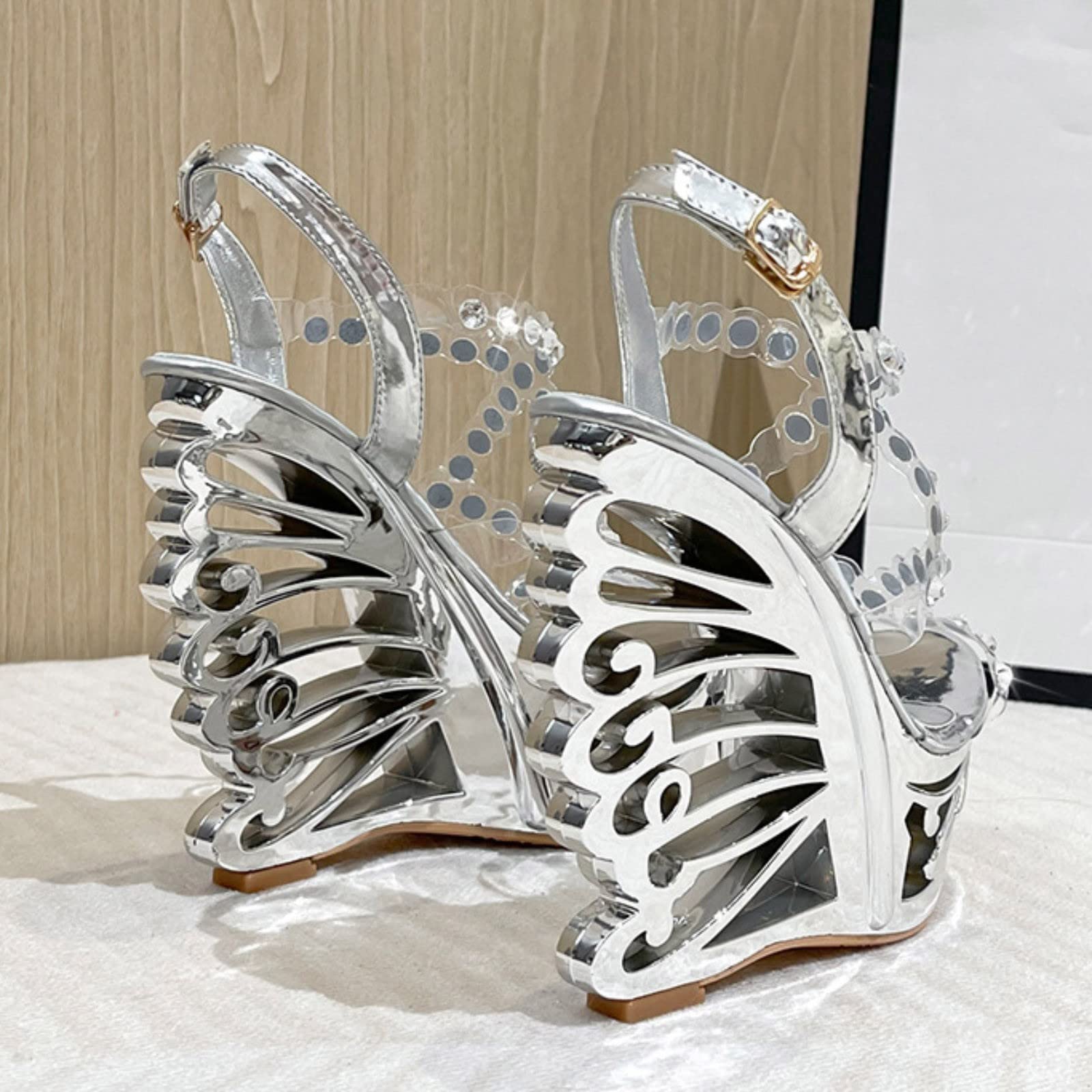 Generico Sandali Morbidi Donna Sandali Eleganti Brillante Comodi Leggeri Morbidi Scarpe Boho Infradito Ortopediche Uso Quotidiano Spiaggia Mare