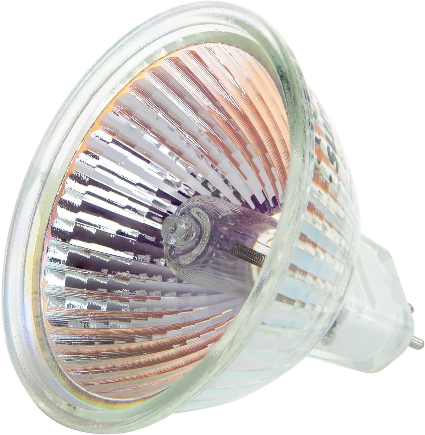 Sunlite 03200 LED MR16 Reflector Light Bulb, 20W, 460 Lm, 12V, GU5.3 2-Pin Base, 3200K Bright White, 100 CRI, UV Protected, Dimmable, 600 CBCP, Open Cover, BAB, 38° Flood Beam Angle, 1 Pack