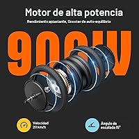 Vista 5 de INMOTION E20 - Monopatineta eléctrica para principiantes – Rueda de 14 pulgadas, motor de 900 W, rango de 18.6 millas, 12.5 mph, certificado UL2272