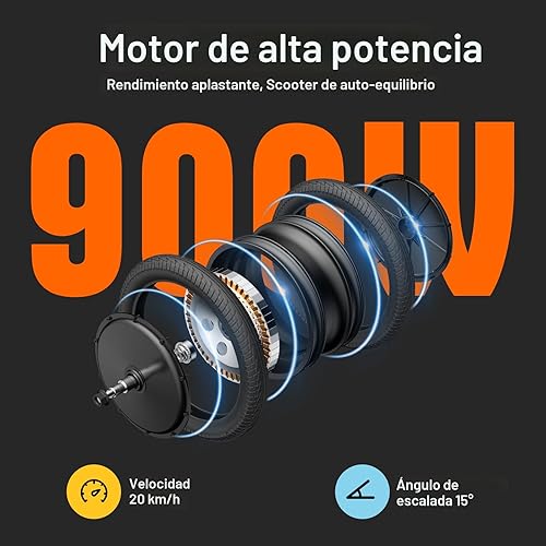Miniatura 5 de INMOTION Patineta eléctrica E20 para principiantes  Rueda de 14 pulgadas, motor de 500 W, rango de 10 millas, 12.5 mph, certificado UL2272  Scooter