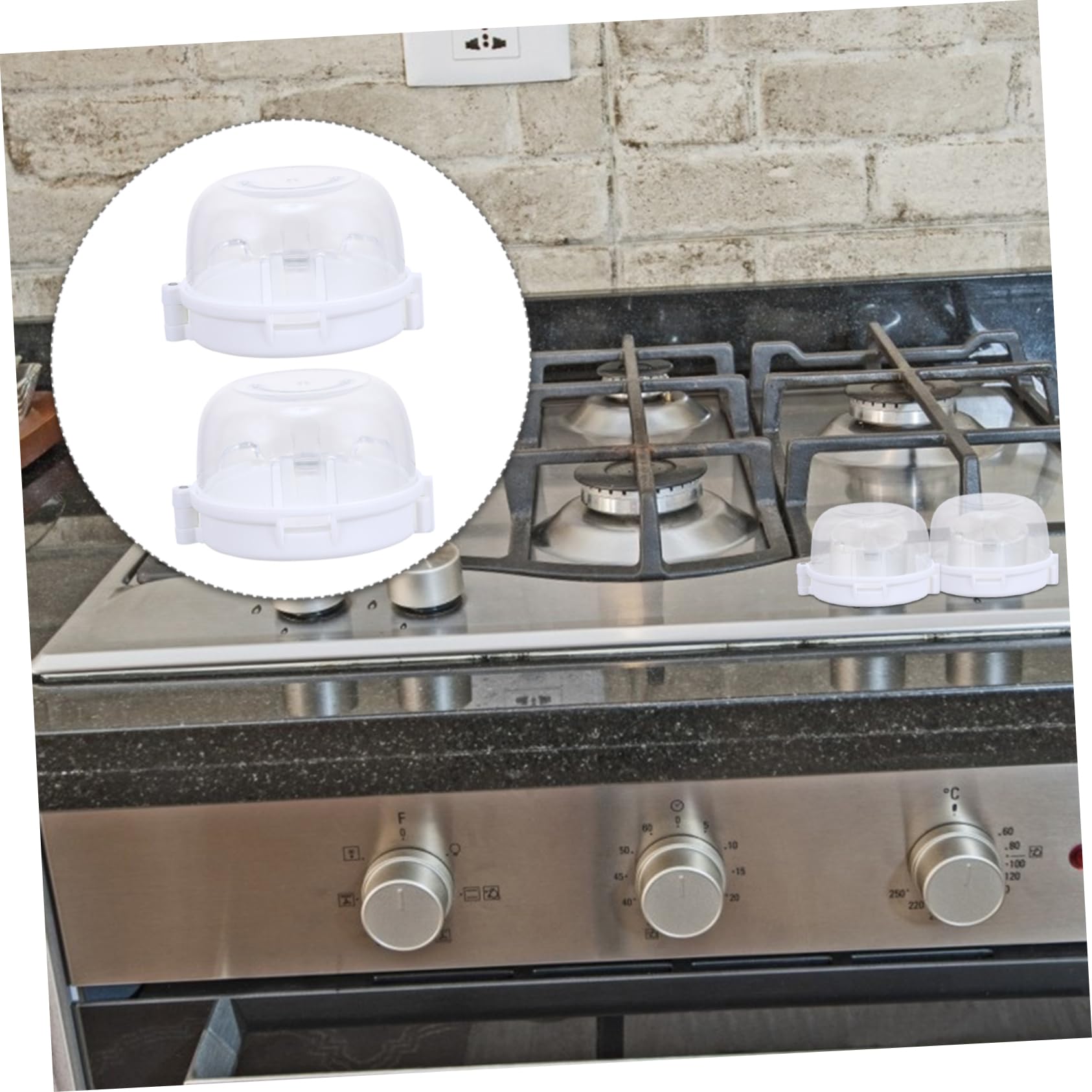 HAPINARY Stove Knob Cover Gas Knob Cover Abs Material Child Safety Simple Installation