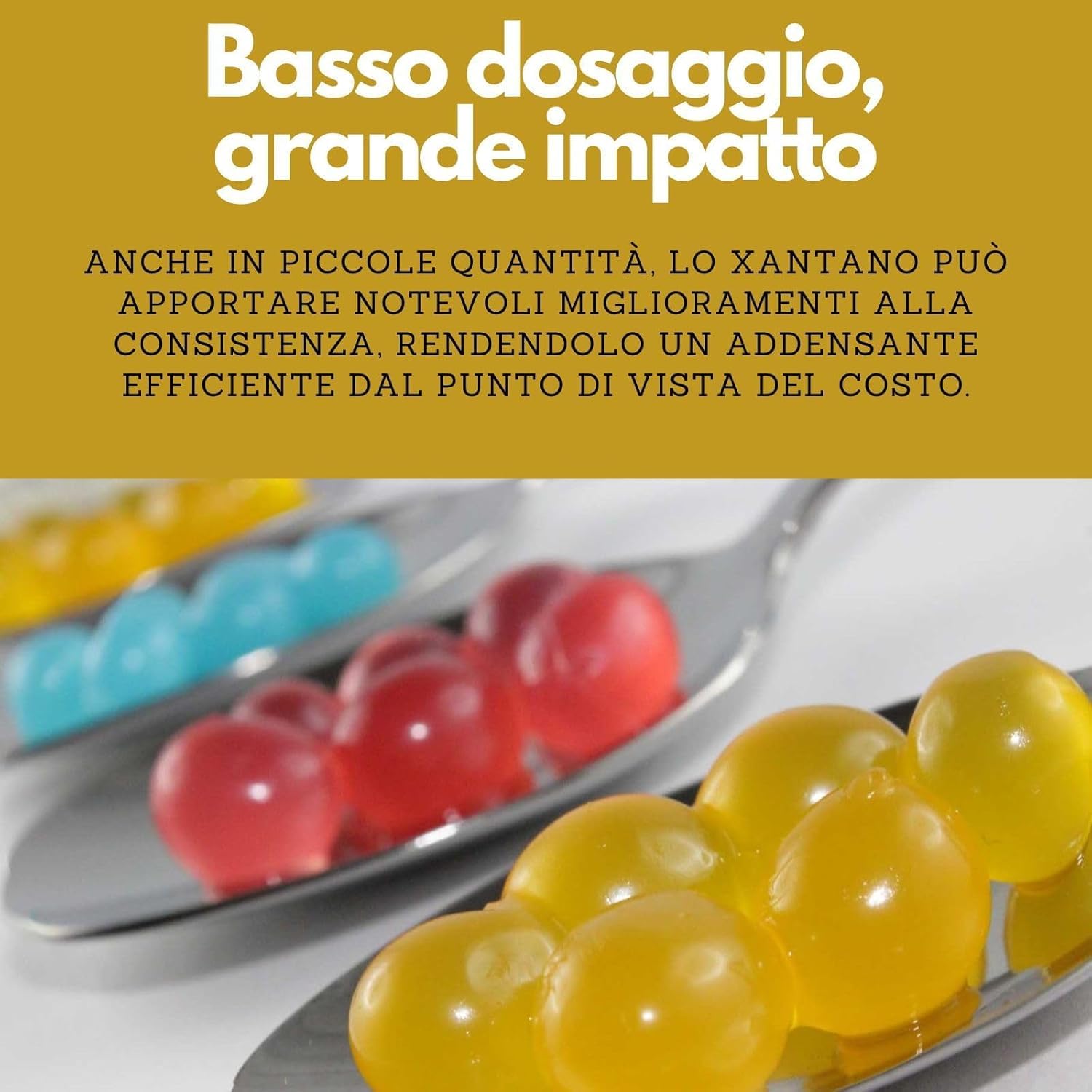 Food Bites Gomma di Xantano in Polvere 1 Kg - Addensante Alimentare Senza Glutine e Vegano - Gomma Xantana Ideale per Dolci, Gelati e Cucina Molecolare - eBook OMAGGIO con 20 Ricette