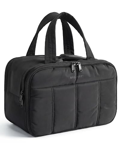 BAGSMART Travel Toiletry Bag, Puffy Large Toiletry Bag for Women,