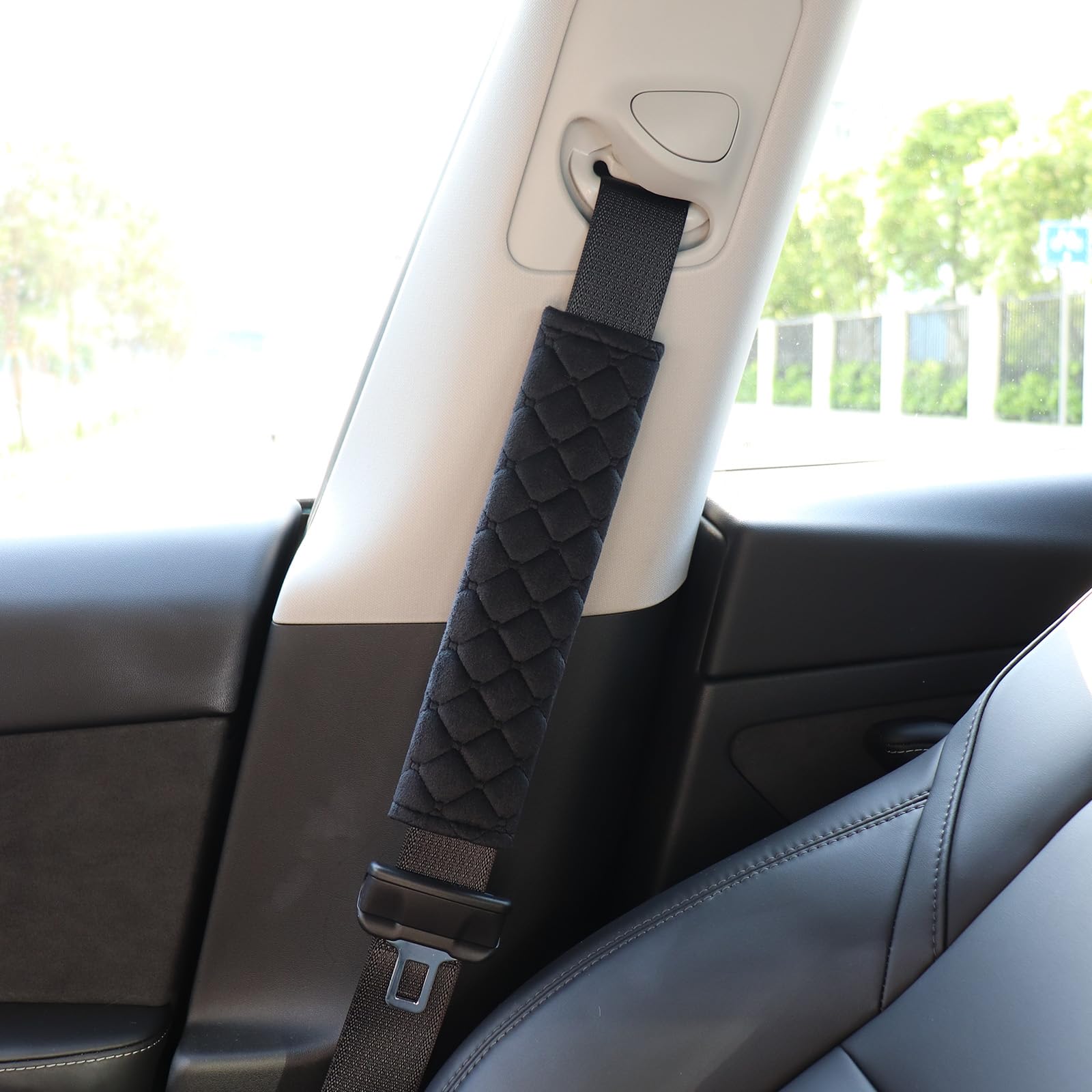 JINXU 4-Pack Soft Car Seat Belt Covers - Adjustable Pad For Shoulder Comfort In Car, Truck, SUV