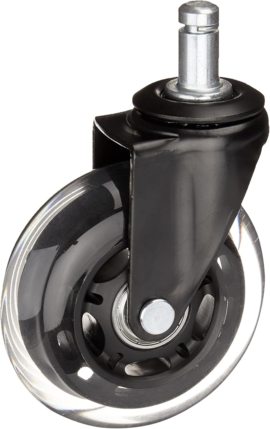Commercial 3-Inch Transparent Swivel Caster, Black, 5-Pack : Industrial & Scientific
