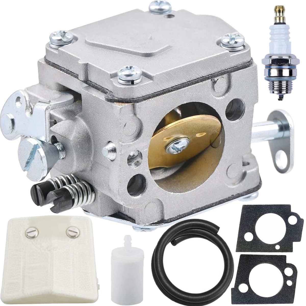 ZAMDOE Carburetor for Husqvarna 61 266 268 272 272XP Chainsaw Carb 503 28 03-16 574331601 503 44 68-01 503 44 72-03 503280407 503280304 503280114 for Tillotson HS254B HS260S HS-260A Gasoline Chain saw