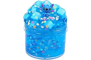 Jelly Cube Clear Blue Highly Sensory Slime for Tactile Play