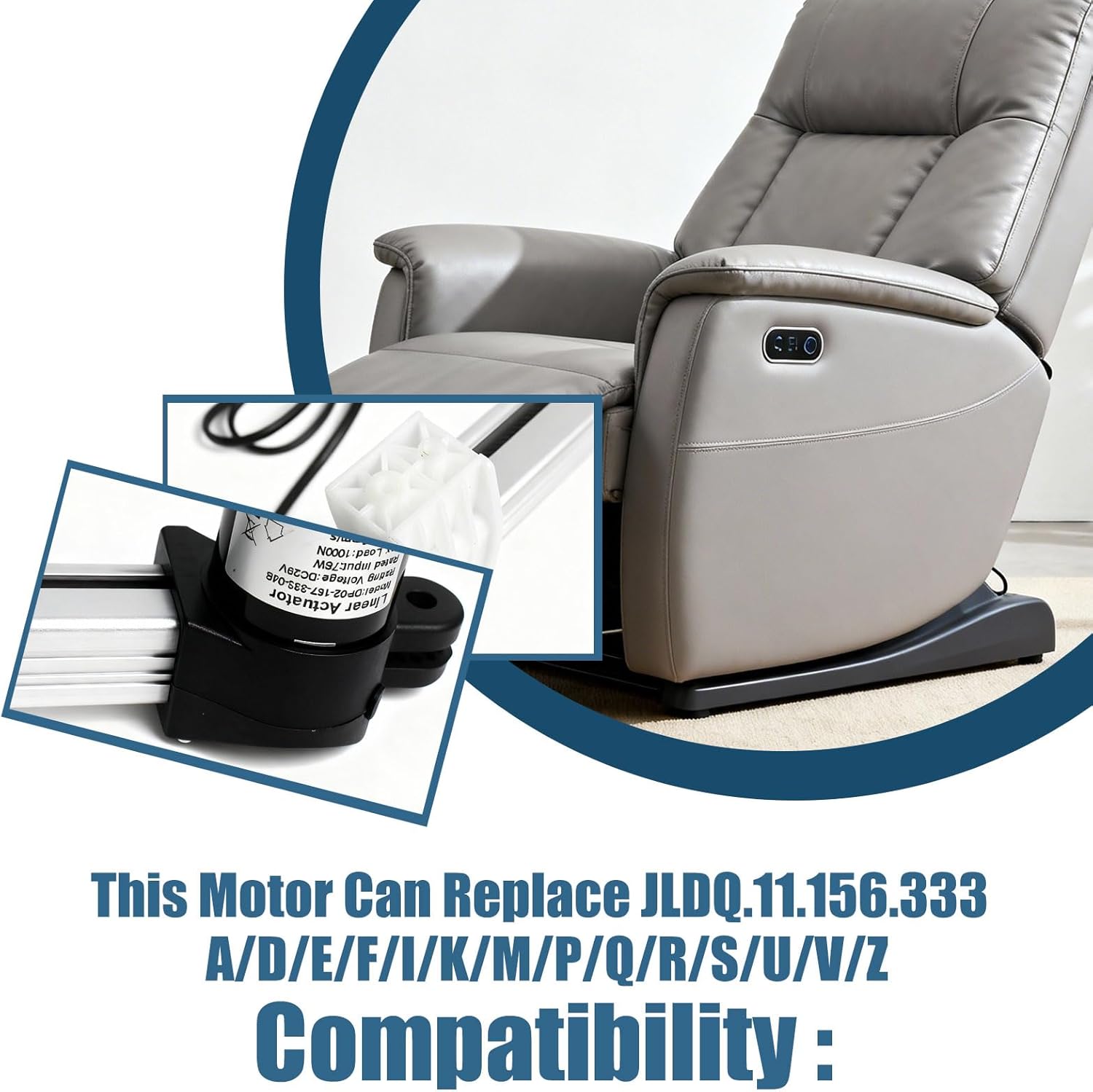 Electric Recliner Lift Chair RMT Linear Actuator Model R8123 R812301156333 This Motor Can Replace JLDQ.11.156.333 A/D/E/F/I/K/M/P/Q/R/S/U/V/Z