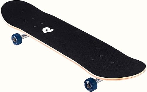 Miniatura 42 de Retrospec Alameda Skateboard Complete Cubierta de madera de arce canadiense con camiones de aleación de aluminio de 5.5 pulgadas para Azul Mist