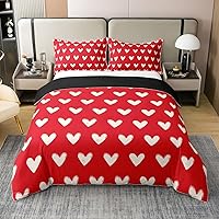 Vista 17 de Juego de ropa de cama de 100 % algodón pastel arcoíris con rayas abstractas onduladas, funda de edredón brillante, turquesa, azul, rosa, morado