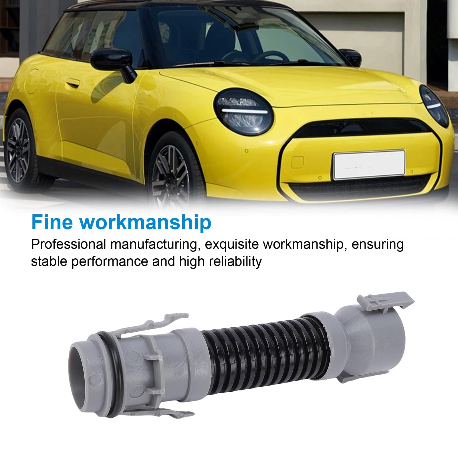 SIXRUN 13718513538, Copertura per Bilanciere Tubo di Pausa con Aspirazione Dell'aria con Precisione e Installazione Facile per Mini N47N, D R56 2010-2014 e Altro Ancora