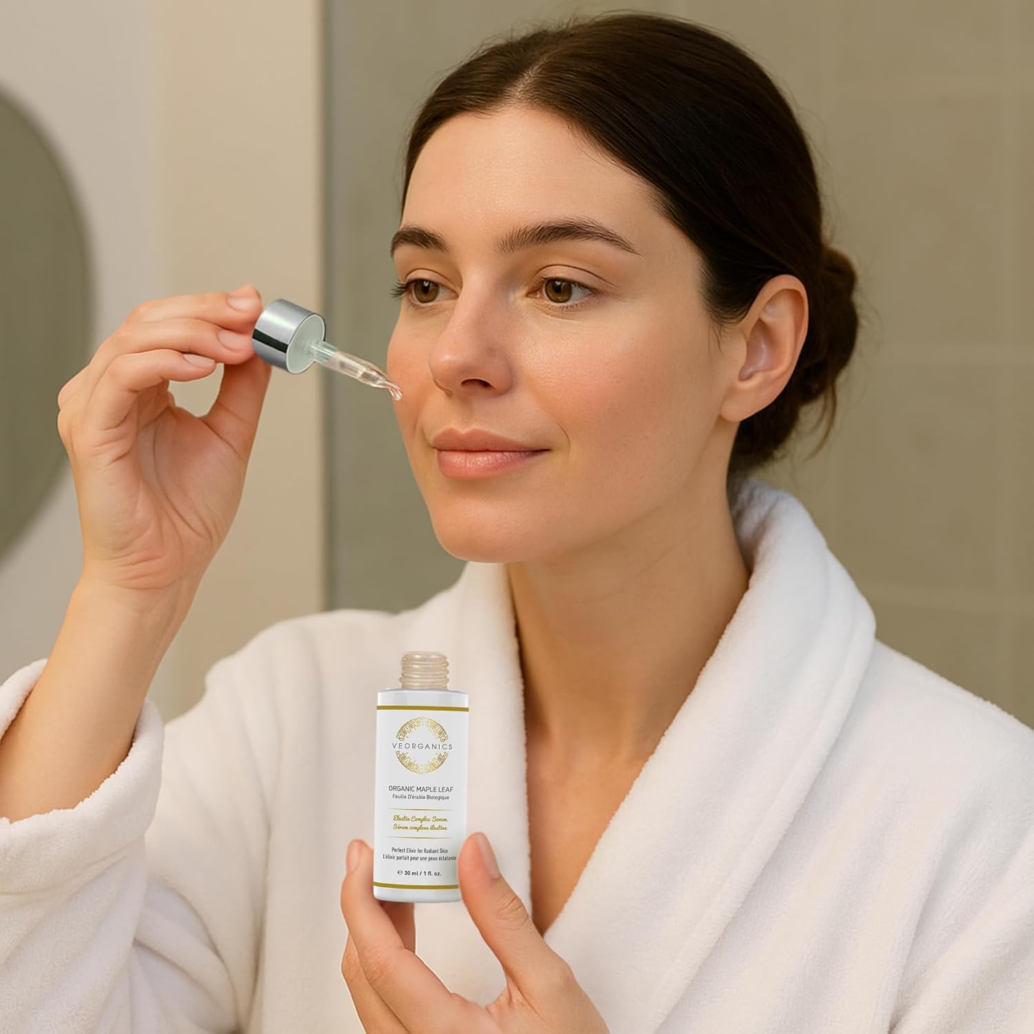 Organic Maple Leaf Elastin Complex Facial Serum - Rich in Vitamin C Serum - Face Serum Skin Care - Anti Aging Serum - Beauty & Personal Care Serum for Face - Facial Skin Care Products by VeOrganics - Image 5