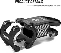 Vista 4 de GEWAGE 31.8 - Tallo de bicicleta de montaña de 8 grados para manillar corto para bicicleta de carretera, bicicleta de montaña, MTB, BMX