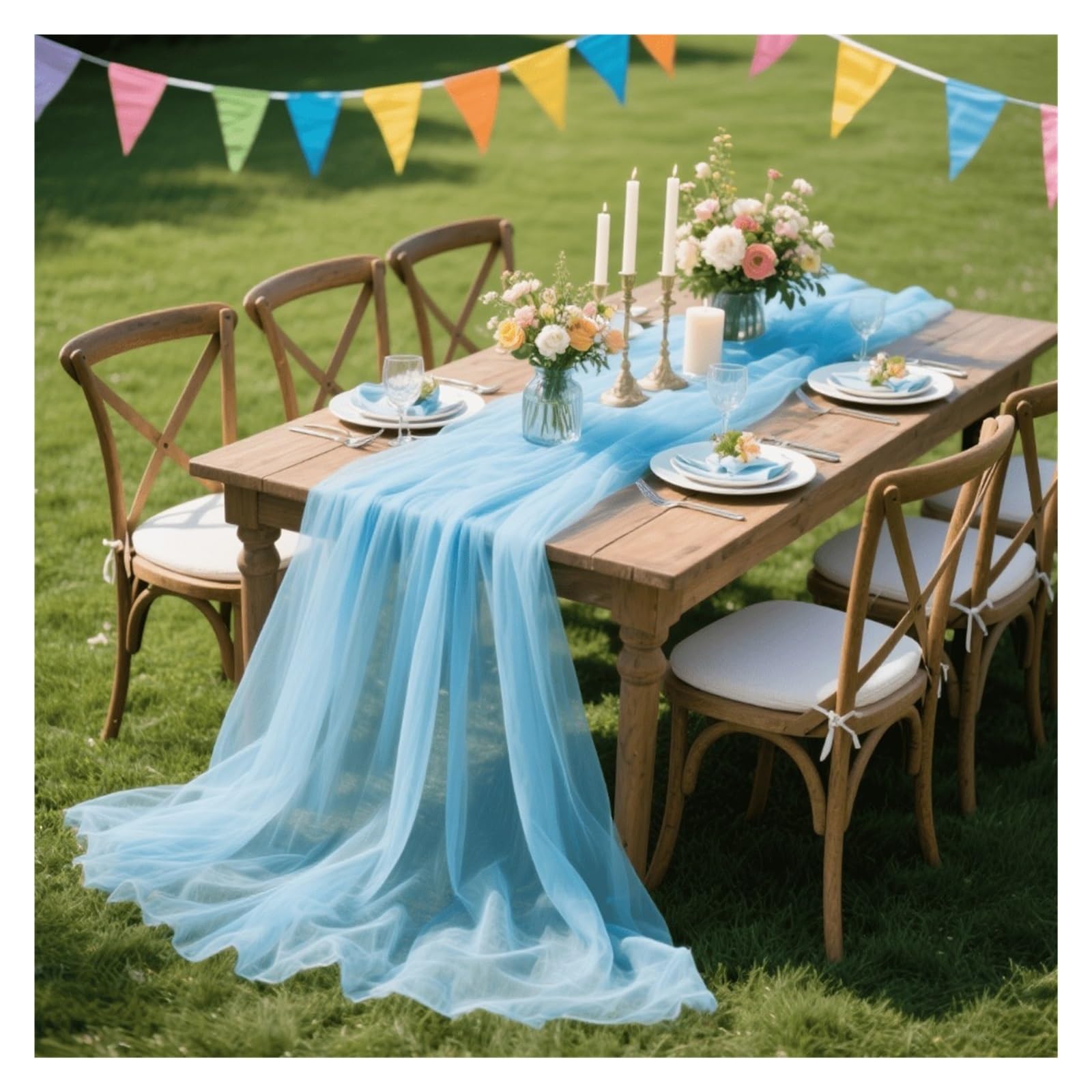 floral tablecloth Wedding Sheer Table Runner
