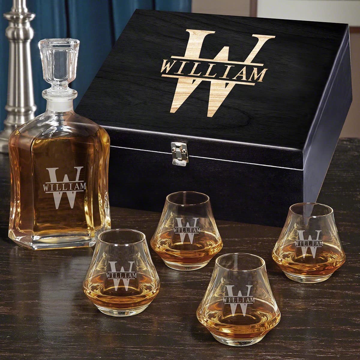 Personalized Dimera Bourbon Decanter Set