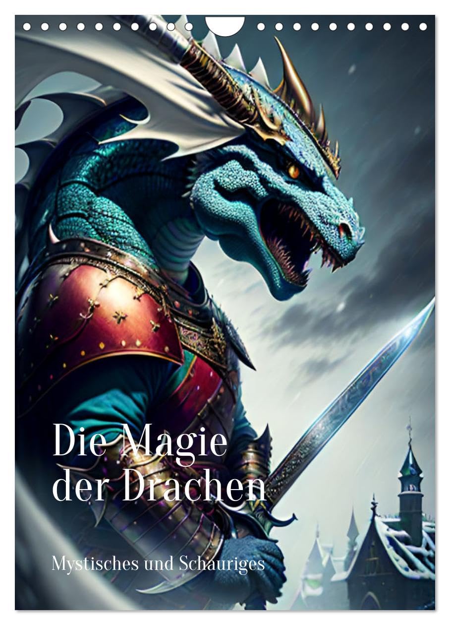The magic of dragons - mystical and eerie UK-Version (Wall Calendar 2026 DIN A4 Portrait), CALVENDO 12 Month Wall Calendar — image 1