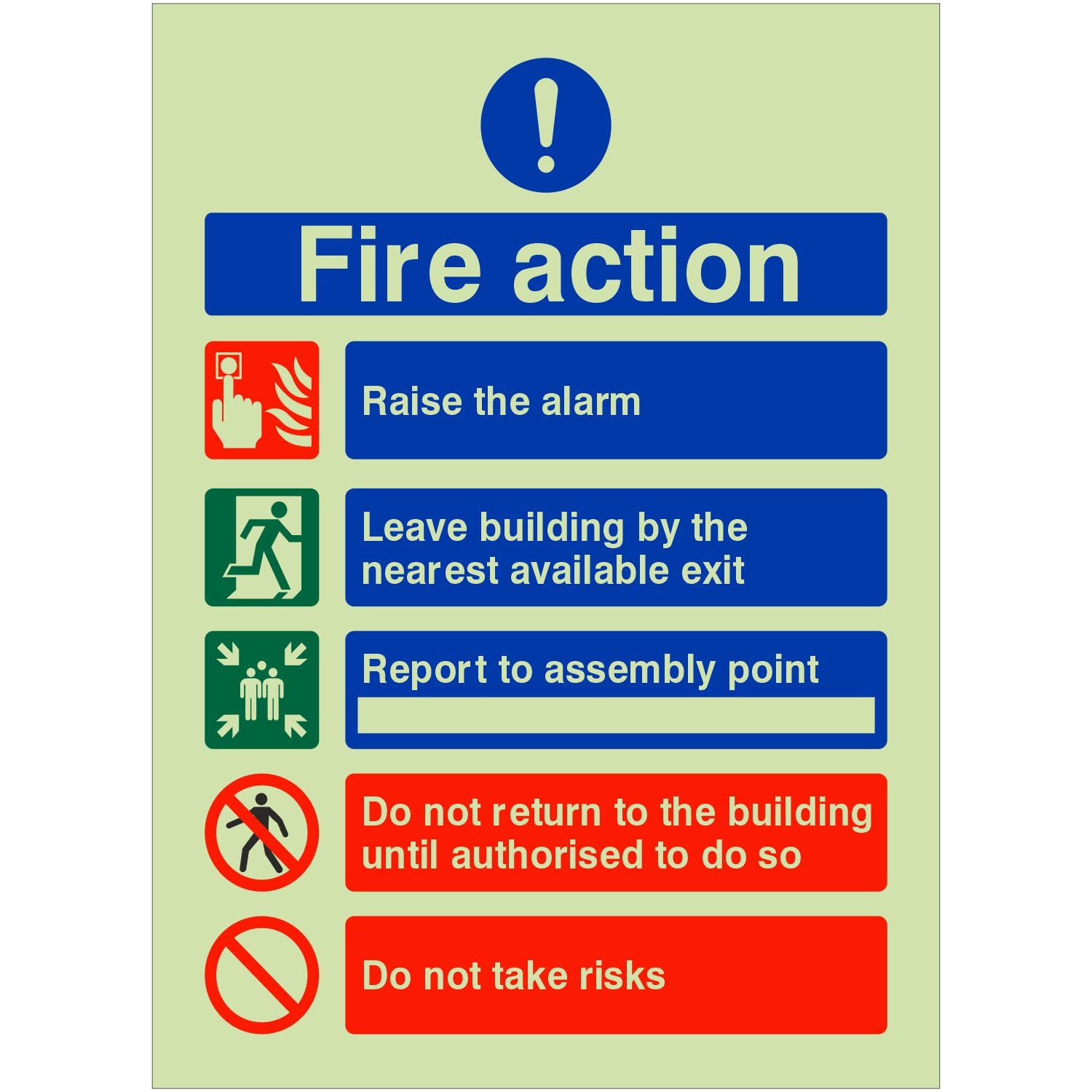 UK Safety Store PPP.97W-RP Sign, Blue|Beige|Peach|red