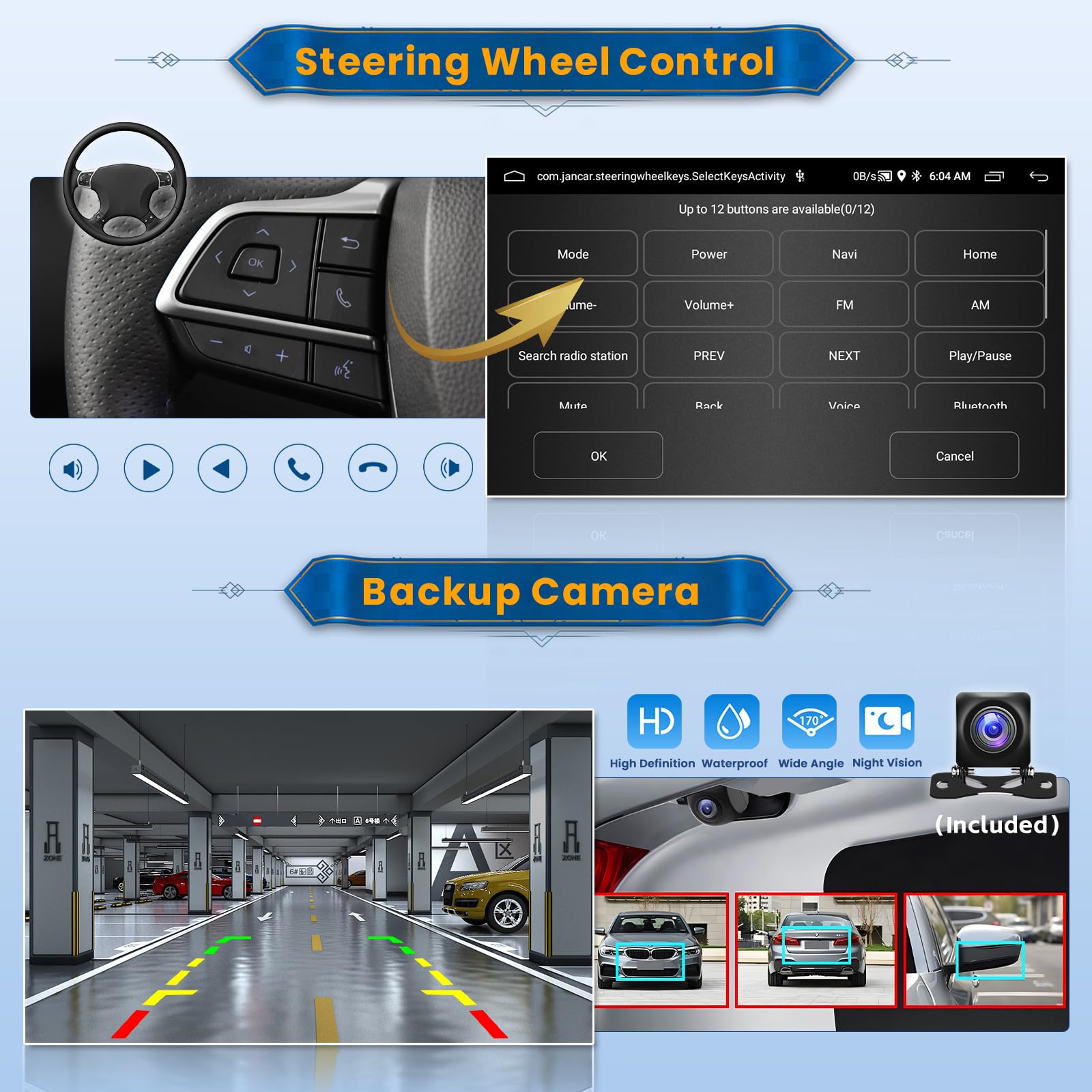 Inefala 2 + 64 GB Android 15 Autoradio für FIAT 500 2007-2015, 7 Zoll Touchscreen CarPlay 2 Din Autoradio mit Android Auto, Bluetooth, Mirror Link, WiFi, GPS, RDS FM, AHD Rückfahrkamera (Weiß)
