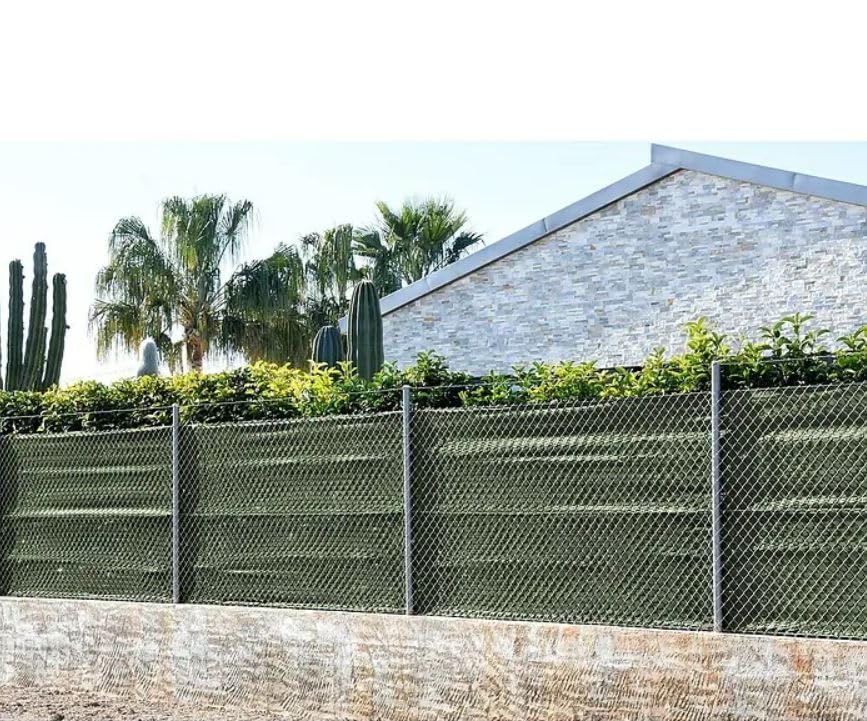 Suinga Malla de Sombreo Verde Oscuro 2x50 m | Ocultacion y Privacidad para su Terraza o Jardin | Malla Ocultacion 85% 90 g/m2