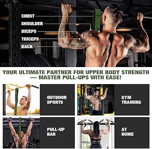 Miniatura 6 de Pull Up Assistance Bands, Pull Up Bar Resistance Bands, Pull Up Bands for Enhanced Strength Training, Muscle Training, 3 Heavy-Duty Adjustable Pull