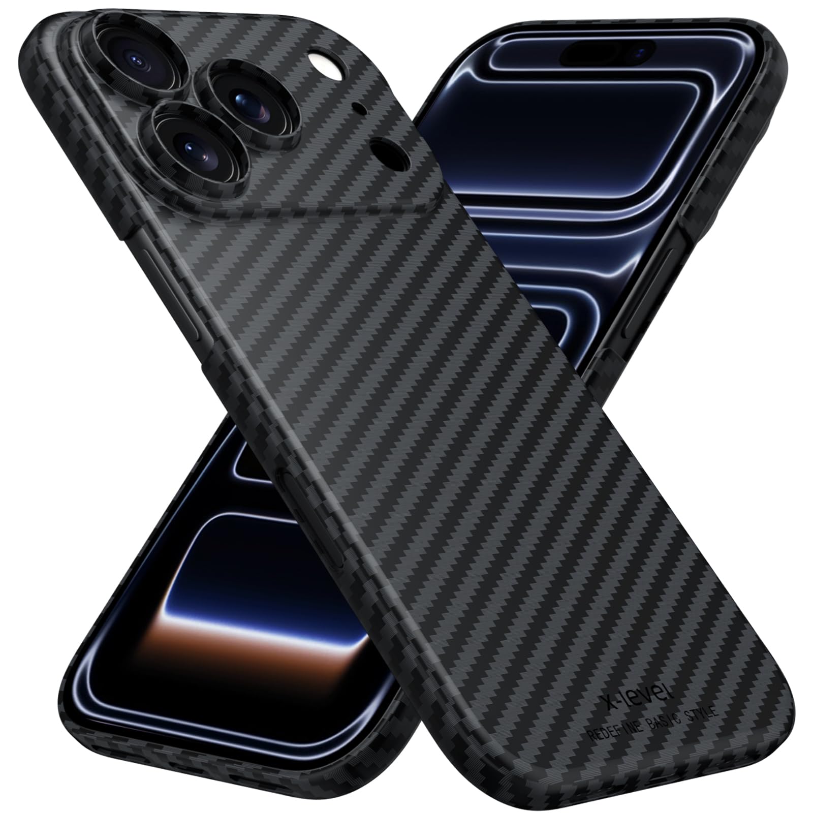Coque Magnétique IPhone 17 Pro Max/Air Pro - Carbonne, Anti-choc, Anti-empreintes