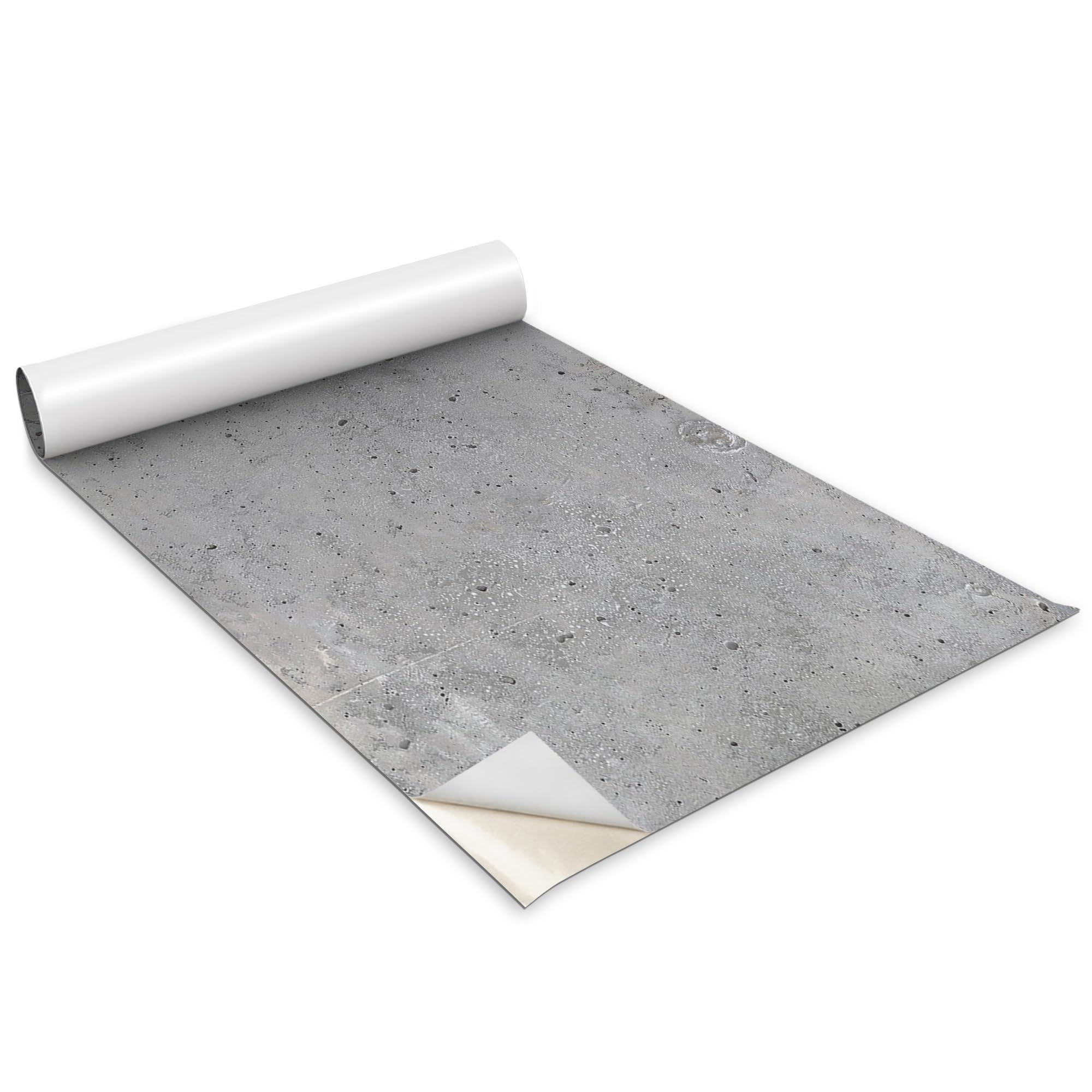 Papel pintado autoadhesivo efecto hormigón gris 100x50 cm para muebles de cocina