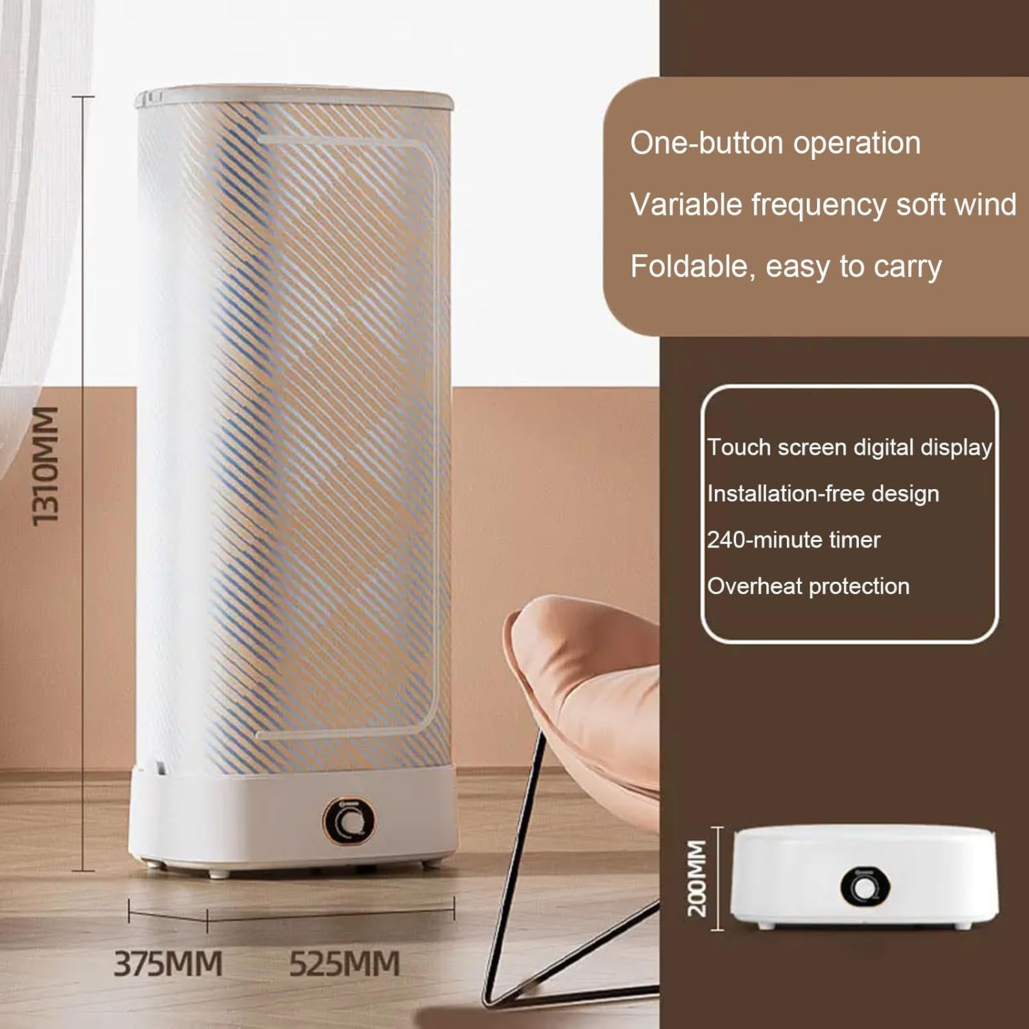 Electric Heated Clothes Dryer Automatic Upright Steam Iron, Automatic Ironing Machine, Portable Steam Drying Smart Machine, Ironing Clothes Folding Wrinkle Removal Machine with Remote Contro