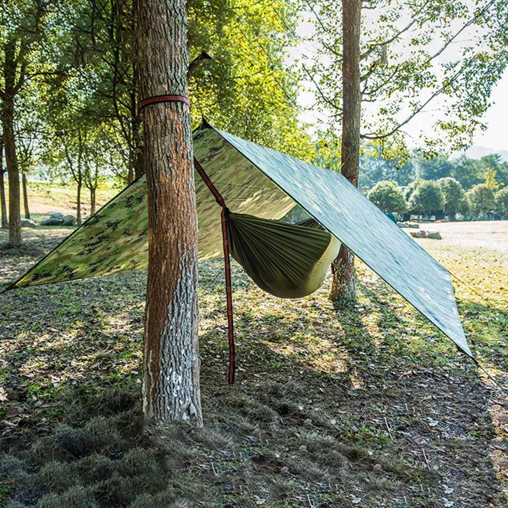 Telo antipioggia per amaca da campeggio | Teli per tenda da campeggio leggeri - Telo antipioggia per amaca da campeggio - Attrezzatura da campeggio Must Haves W/Easy Set Up Picchetti per tenda inclusi