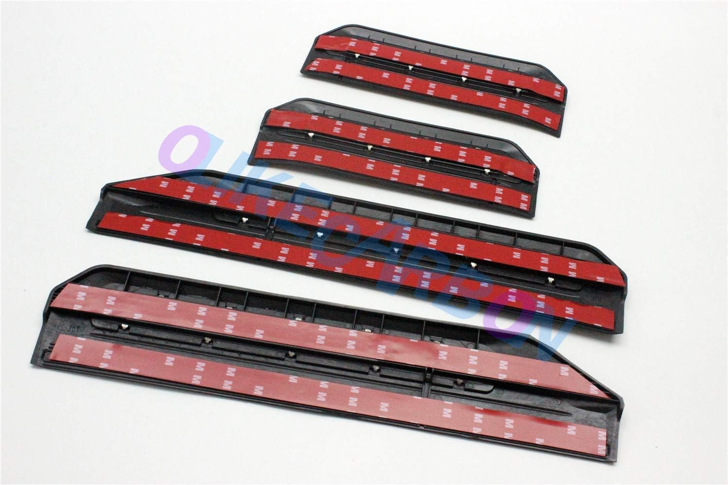 OLIKE for Honda VEZEL 2013-2021 ABS+Stainless Steel Fashion Style Door Sill Scuff Plate Guard Sills Protector Trim (No Led)