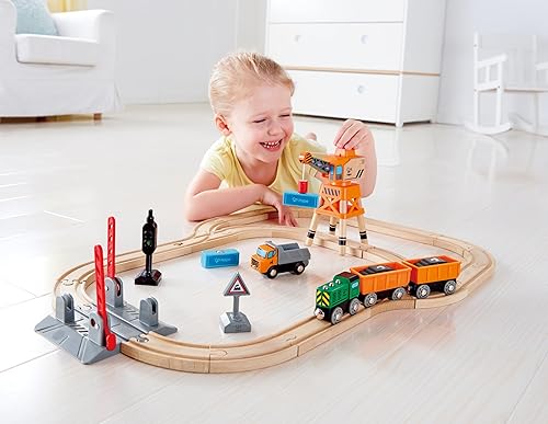 Miniatura 6 de Hape Tren de carga diesel ferroviario, L: 9.8, W: 1.4, H: 1.9 pulgadas
