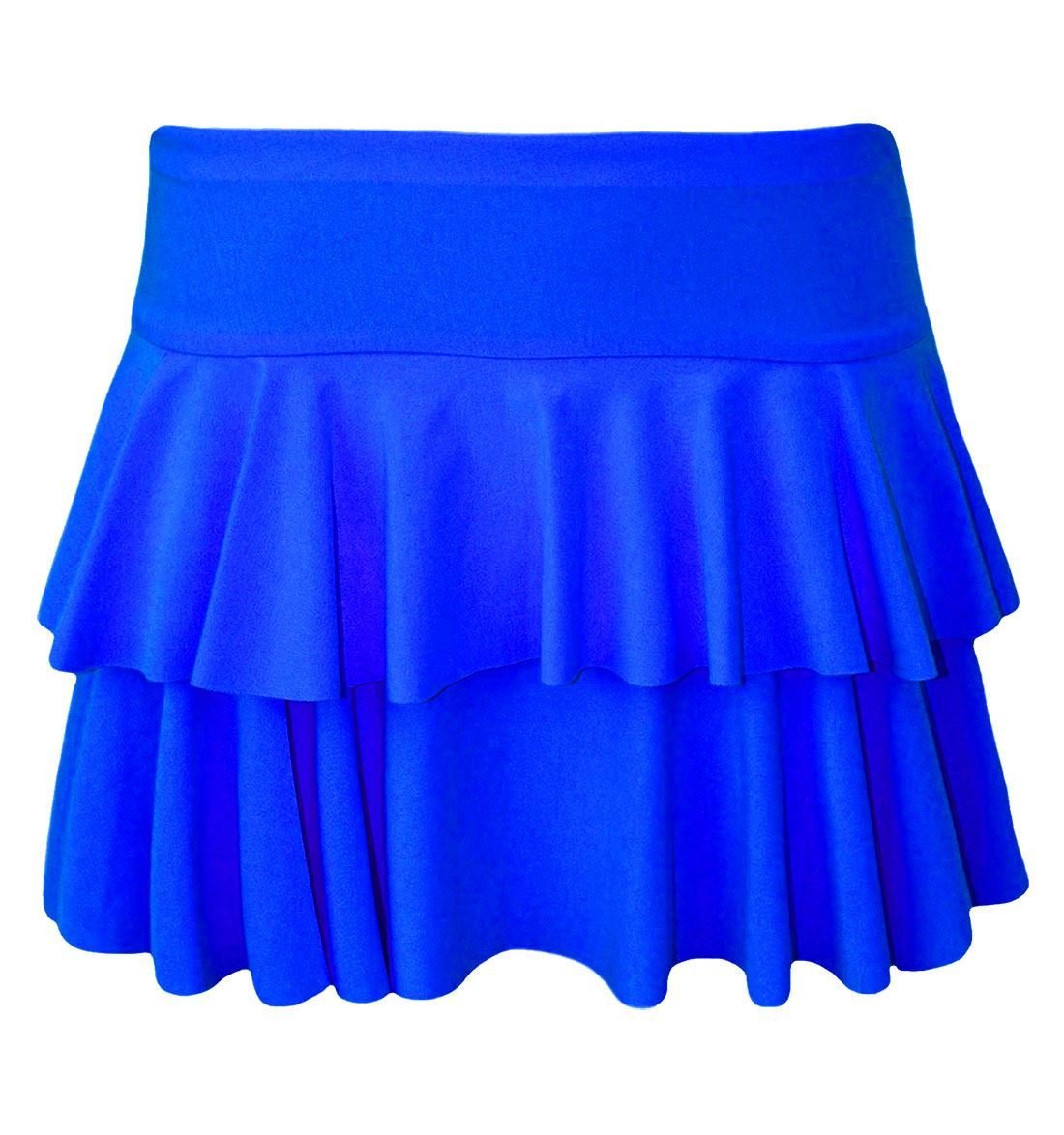 Stylewear Women's Blue 80S Theme Mini Rara Party Skirt Dance Party Wear Sexy Casual Frill Skirt