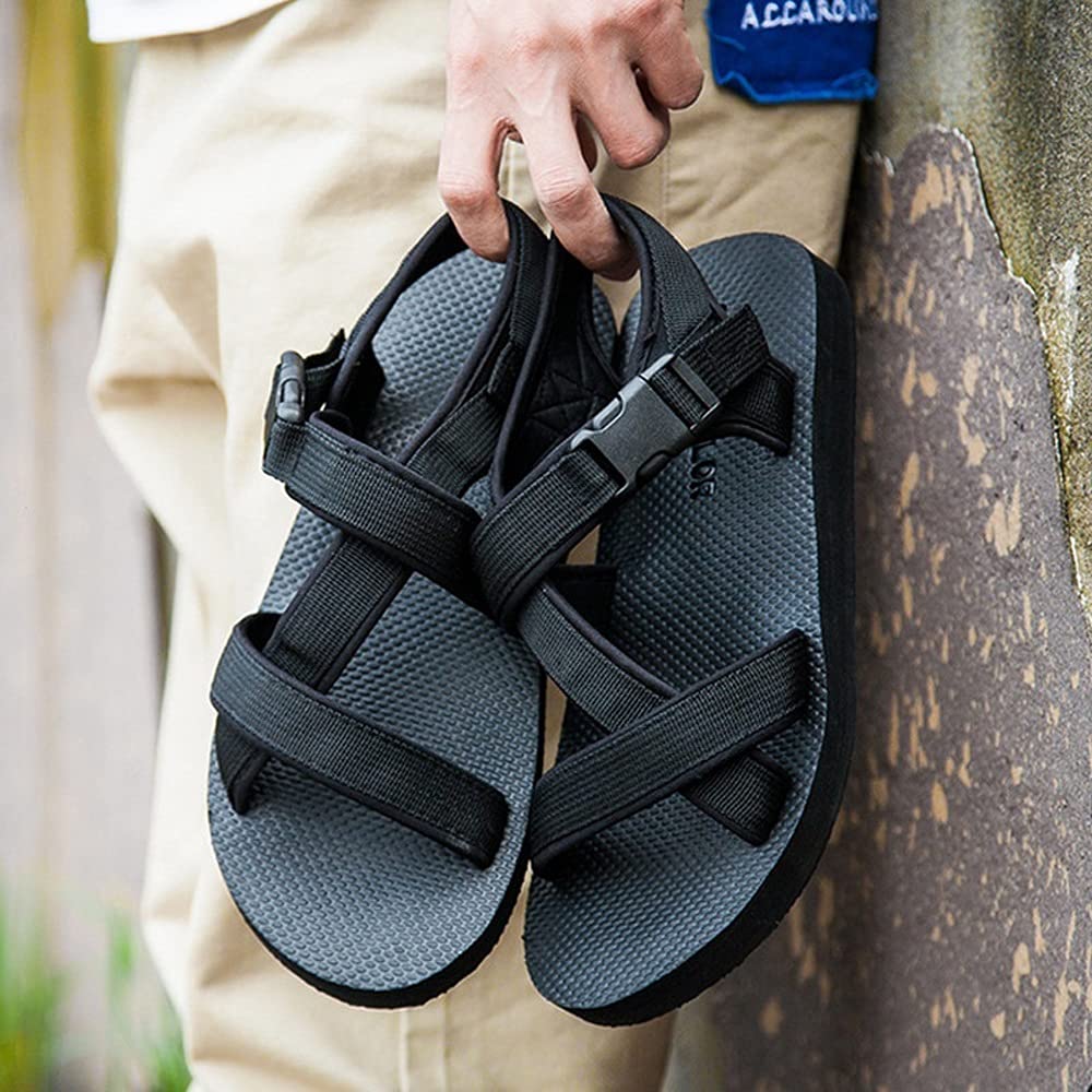 MMRTDJDR Męskie ły modne lekkie męskie ły męskie letnie buty na plażę buty dla par antypoślizgowe z wystającym palcem męskie ły kapcie plażowe (39-40)