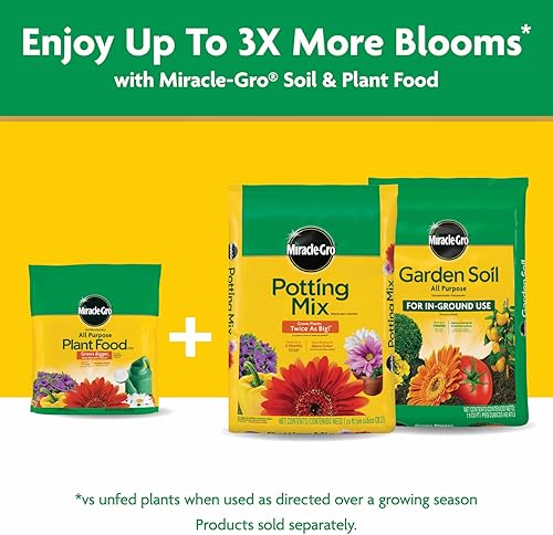 Miniatura 12 de Miracle-Gro Alimento vegetal soluble en agua, multiusos, 24-8-16, fertiliza plantas al instante, bolsa impermeable, 5 libras.