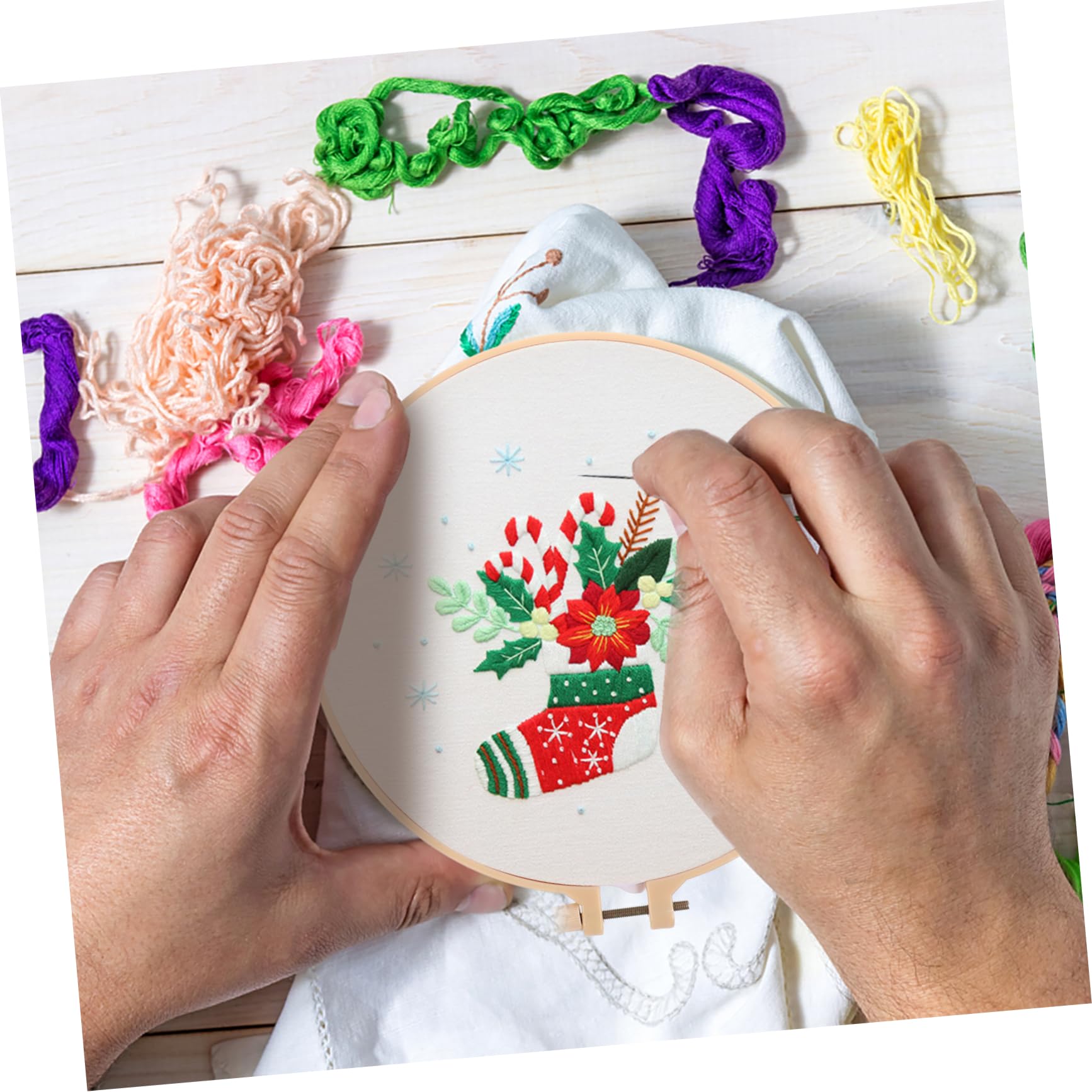HAPINARY 8ensembles Kit De De Matériel De Pour Débutants Avec Cadre Parfait Pour Activités Familiales Festifs