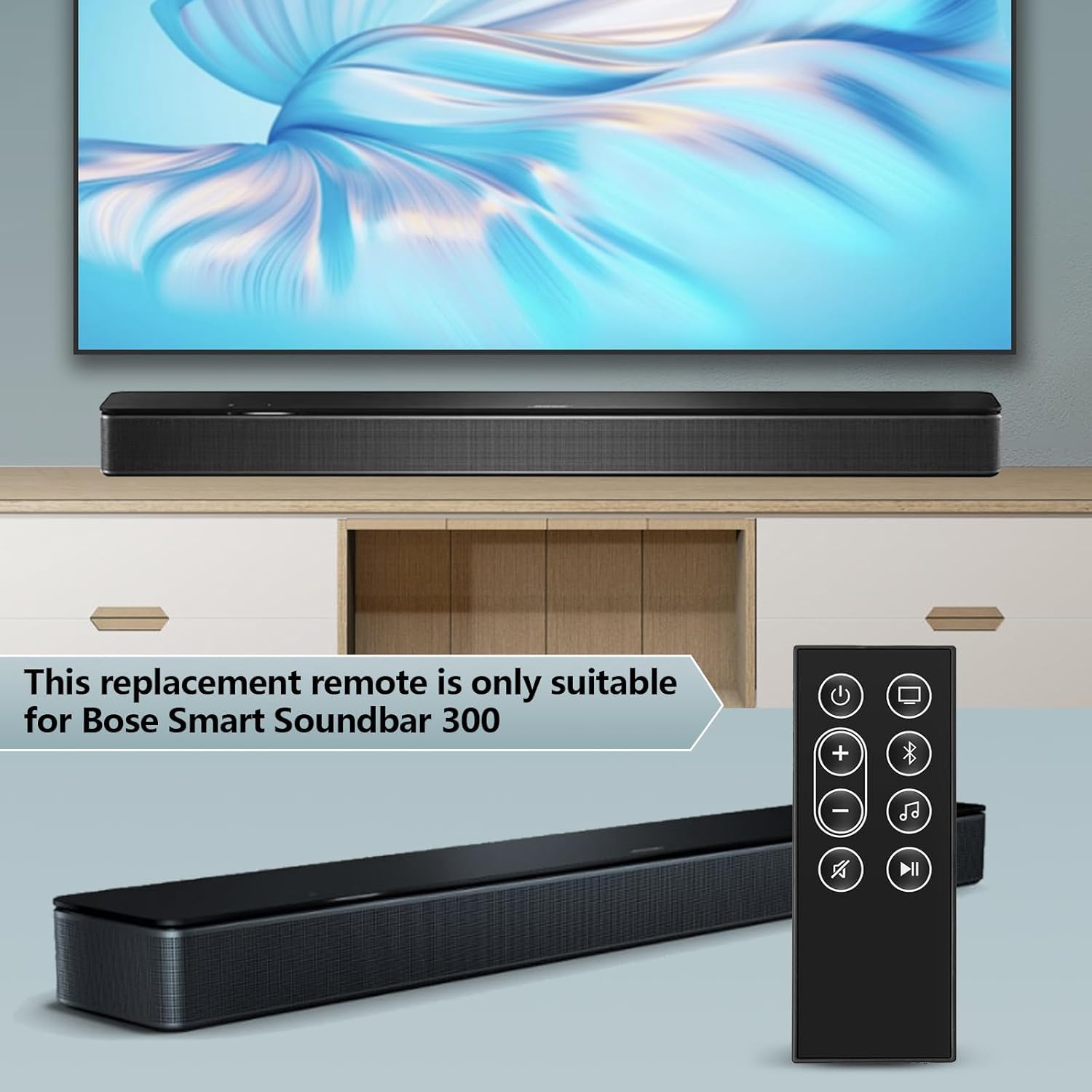 Amazon.com: New 432552 Remote Control for Bose Smart Soundbar 300