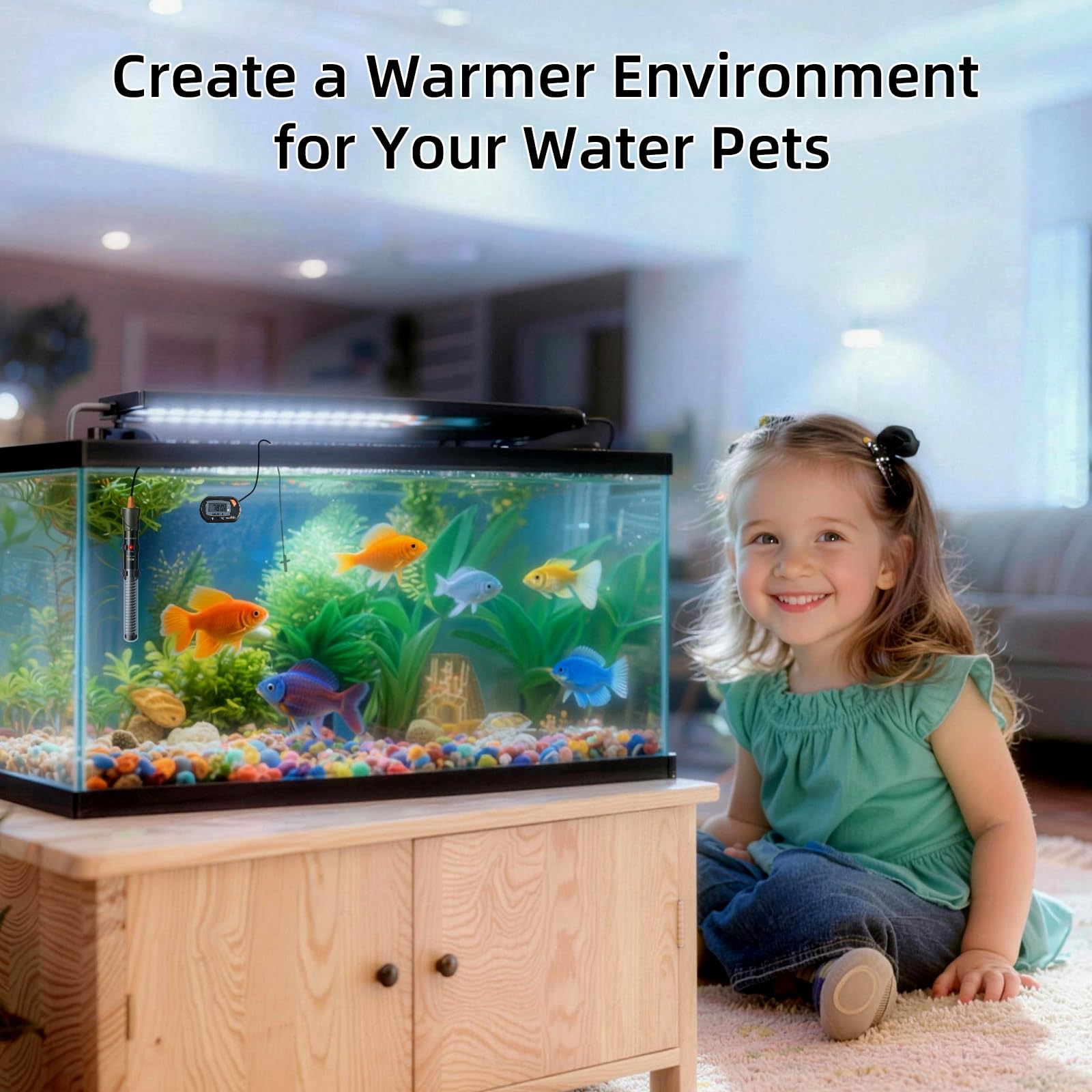 HiTauing Aquarium Heater - Adjustable Temperature Control -7